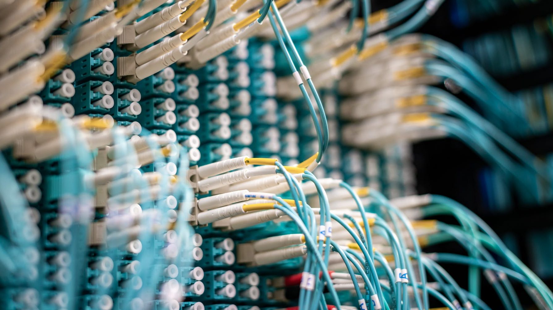 optical switch connector with similar cables in building