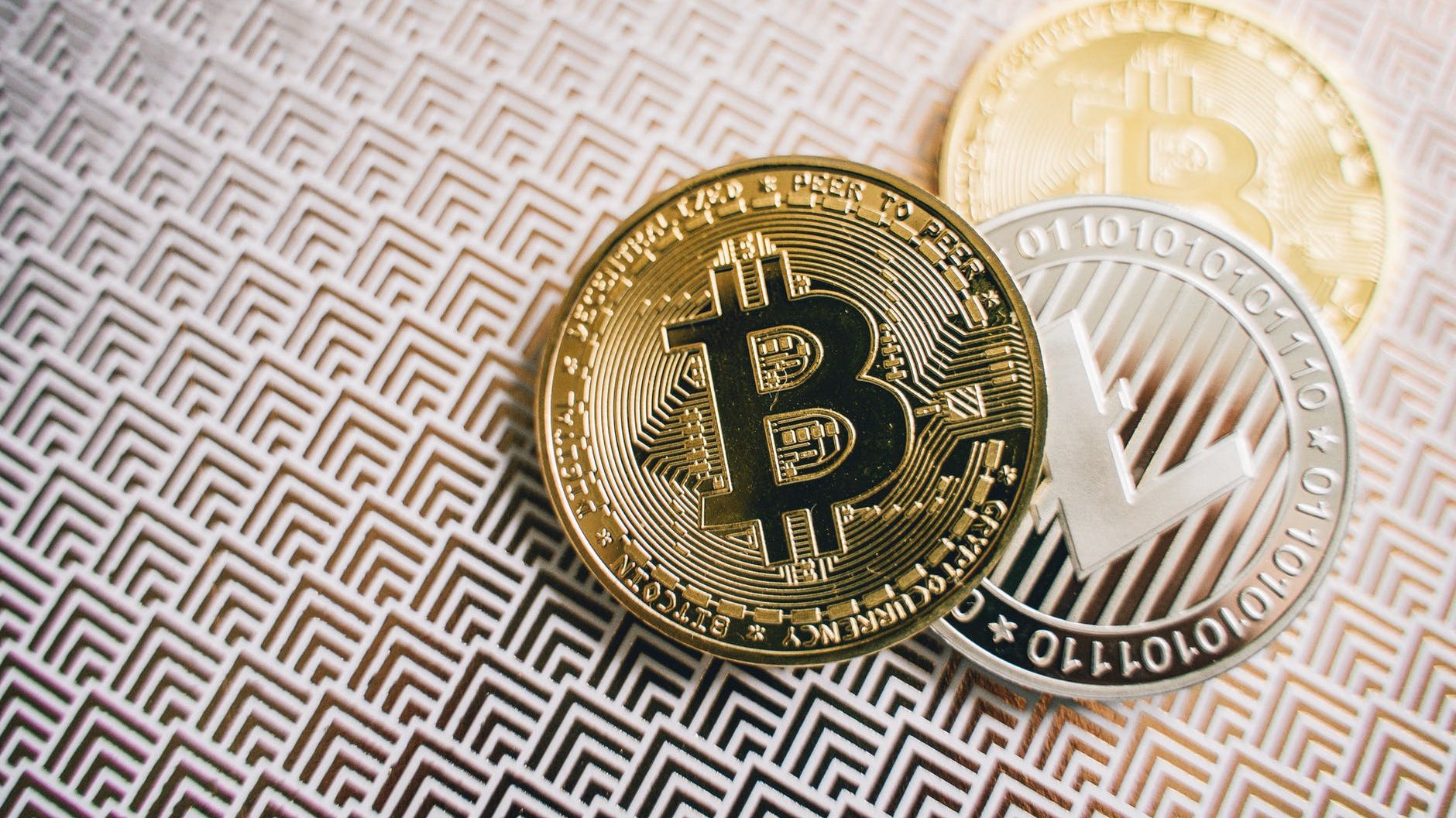 bitcoins on the table